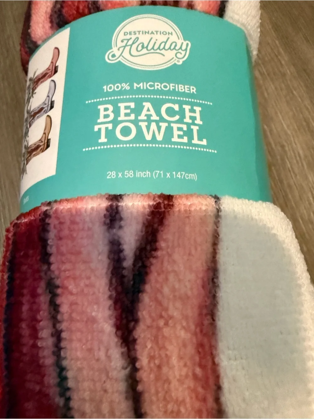 Super Cute HEB Cowboy Boots and Bluebonnets Beach Towel- Set of 2- NWT